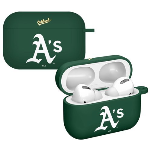 Artinian - Oakland Athletics AirPods Pro Silicone Case Cover - Green-Front_Standard 
