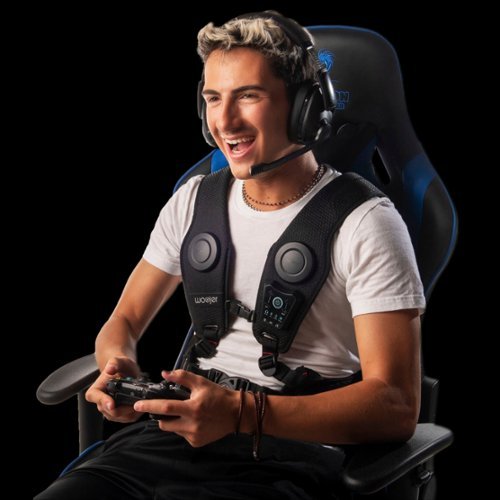Woojer Fortnite High-Fidelity Haptic Vest 3 – Midas Edition for Games, Music, Movies, VR, and Wellness. - Black/Golden GLOBAL SHIPPING