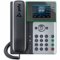 HP - Poly Edge E300 IP Phone - Corded - Corded - Desktop, Wall Mountable - VoIP - 2 x Network (RJ-45) - PoE Ports - Black-Front_Standard