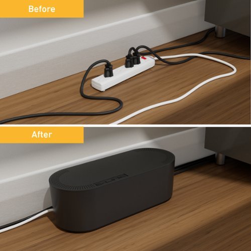 D-Line  Small Cord Organizer Box - Black GLOBAL SHIPPING