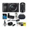 Sony - a6400 Mirrorless Digital Camera Bundle with 16-50mm and 55-210mm Lenses - Black-Front_Standard
