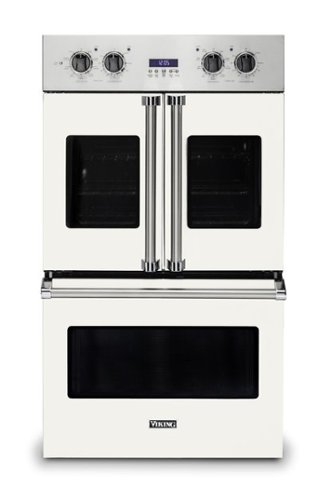 Viking - 30" 7 Series French Door Double Built-In Electric Thermal Convection Oven - Pure White