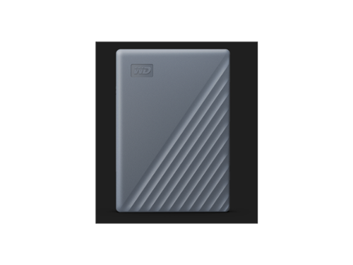 Western Digital - WD 5TB My Passport Portable Storage External Hard Drive USB-C™ (WDBRMD0050BGY-WESN) - Silicon Grey-Front_Standard 