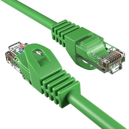 Cables Direct Online - Cat6 Ethernet Cable 50FT 550MHz UTP Patch Cord for PC Router Modem TV Console - Green-Front_Standard 