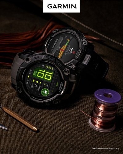 Garmin Instinct 3 Tactical Edition Solar GPS Smartwatch Bundle