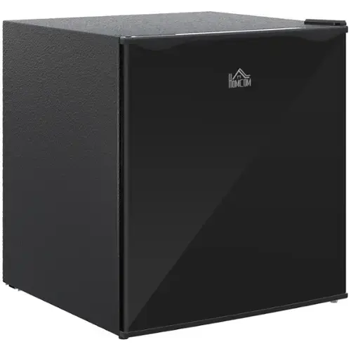 Front. Tiramisubest - Mini Freezer Countertop,1.1 Cu.Ft Compact Upright Freezer with Removable Shelves,Reversible Door for Home,Dorm,Gray - Black.