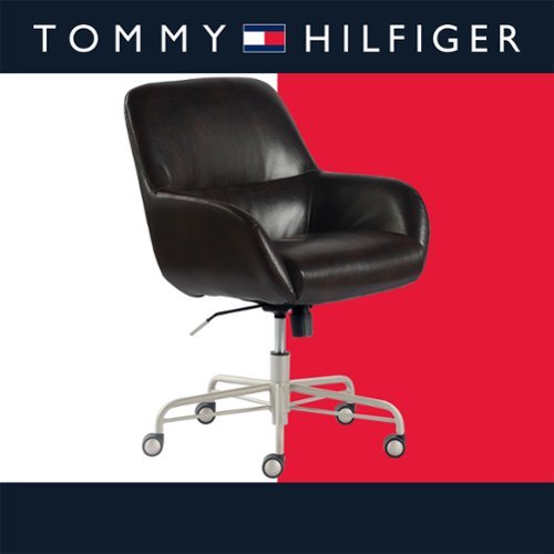 Tommy Hilfiger - Forester Modern Bonded Leather Office Chair - Dark Brown
