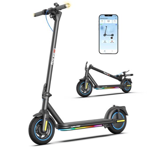 5th Wheel - AURAPRO Foldable Electric Scooter w/ 20 mi Max Range and 20 mph Max Speed - Black