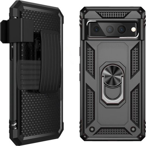 SaharaCase Military Kickstand Series with Belt Clip Case for Google Pixel 7 Pro - Black HOW TO BUY