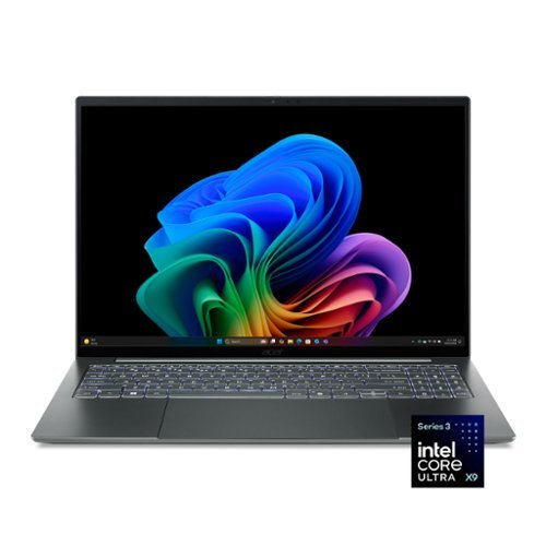 Acer - Swift 16 AI - Copilot+ PC - 16" 3K OLED Touchscreen Laptop - Intel Core Ultra X9 388H 2026 - 32GB Memory - 1TB Storage - Basalt Gray