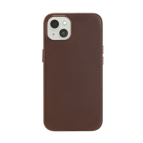 Platinum™ - Horween Leather Case for iPhone 13 - Bourbon-Front_Standard 