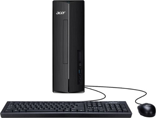 Acer - Aspire XC-1715_MDCR-UB32 Desktop - AMD Ryzen 5 40 Processor - 8GB LPDDR5 Memory - 512GB SSD - USB Keyboard and Mouse - Black