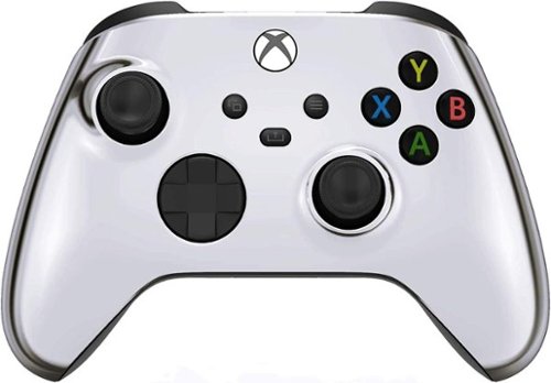 Custom Controllerzz - Custom Wireless Controller for Xbox Series X|S, Xbox One, & PC - Silver Chrome-Front_Standard 