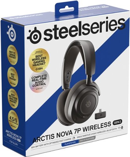 SteelSeries Arctis Nova 7P Gen 2 Wireless Over-The-Ear Multi Gaming Headset for PS4, PS5, Switch, Handheld, PC - Black BUY IN UAE