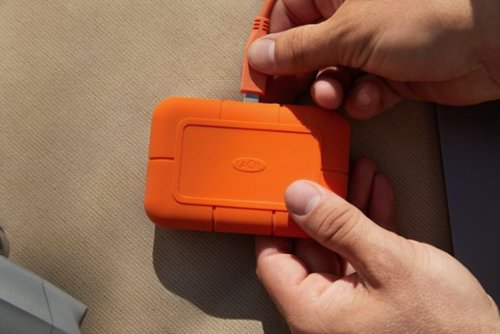 LaCie Rugged 4TB External USB-C, USB 3.2 Portable SSD with Rescue Data Recovery Services - Orange WHERE TO BUY