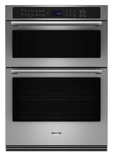 Maytag - 30-Inch Wide Wall Oven Microwave Combo with EvenAir TRUE Convection System - 6.4 Cu. Ft - Fingerprint-Resistant Stainless Finish