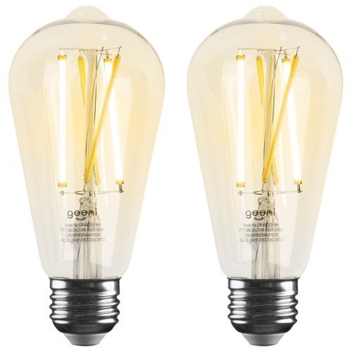 Geeni LUX ST21 Wi-Fi Smart Edison Bulb (2-Pack) - White INTERNATIONAL SHIPPING