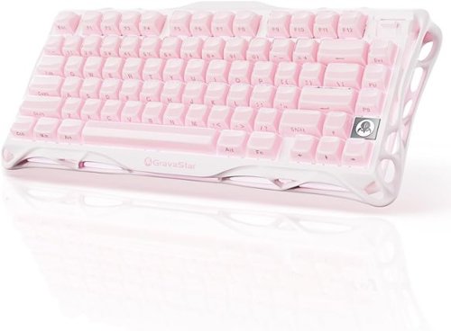 GravaStar - Mercury K1 75% Wireless Mechanical Gaming Keyboard with Hot-Swappable Switches - Sakura Pink-Front_Standard 