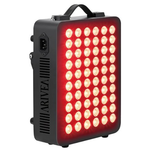 Arivea - Red Light Therapy Panel with NIR – High Power LED for Full Body Recovery, Pain Relief & Skin Health - Black-Front_Standard 