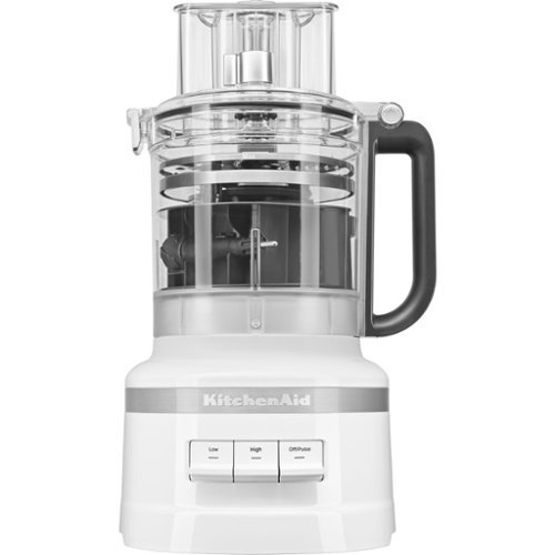 KitchenAid - 13-Cup Food Processor with Work Bowl - White