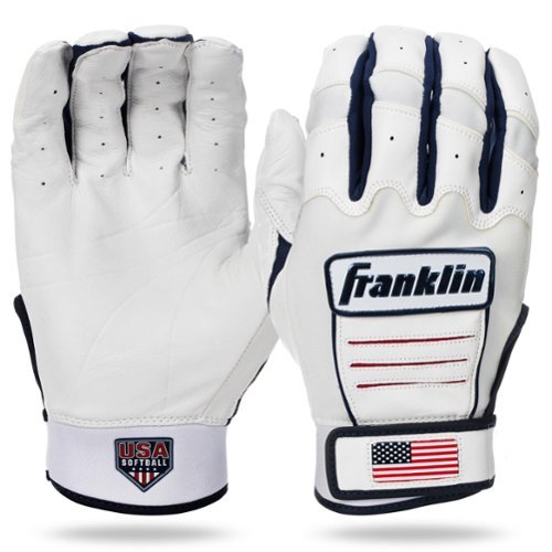 Franklin Sports - USA Softball CFX Pro Fastpitch Batting Gloves - Multicolor-Front_Standard 