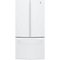 GE - 24.7 Cu. Ft. French Door Refrigerator - High Gloss White-Front_Standard 
