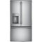 GE - 22.2 Cu. Ft. French Door Counter-Depth Refrigerator-Front_Standard
