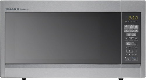  Sharp - 1.8 Cu. Ft. Full-Size Microwave - Stainless steel