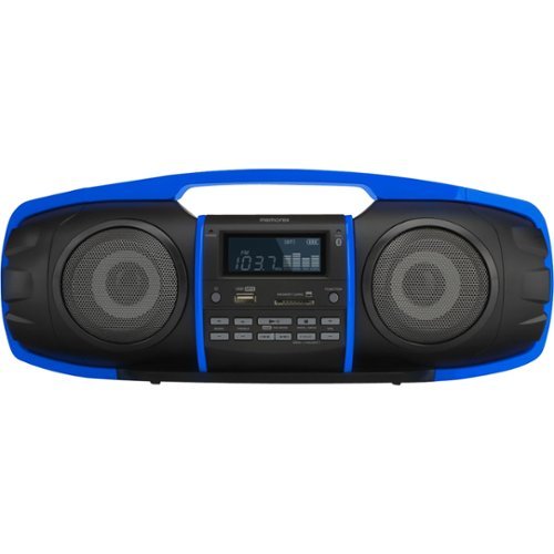  Memorex - FlexBeats Bluetooth Partybox Multimedia
Boombox - Black/Blue