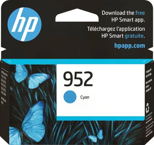 HP - 952 Standard Capacity Ink Cartridge - Cyan