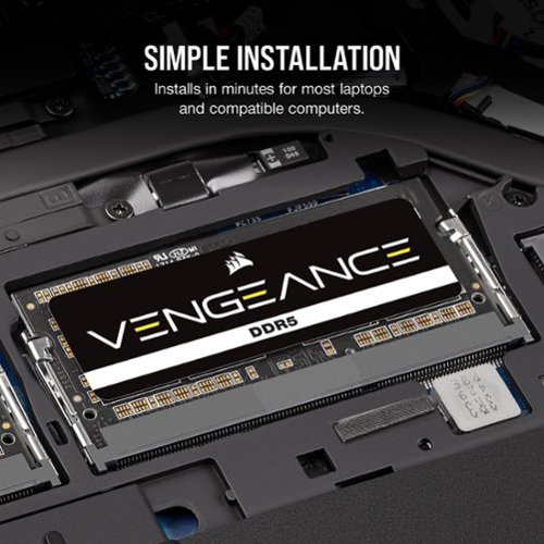 メモリー CORSAIR VENGEANCE SO-DIMM DDR5 16GBx2 CORSAIR VENGEANCE 16GB (1x16GB) DDR5 4800MHz C40 SODIMM Laptop