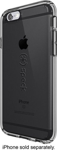  Speck - CandyShell Clear Back Cover for Apple iPhone 6 and 6s - Onyx black