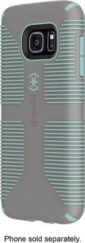  Speck - CandyShell Grip Case for Samsung Galaxy S7 Cell Phones - Sand Grey/Aloe Green