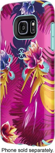  Speck - CandyShell Inked Back Cover for Samsung Galaxy S7 - Mykonos blue, Wild tropic fuchsia