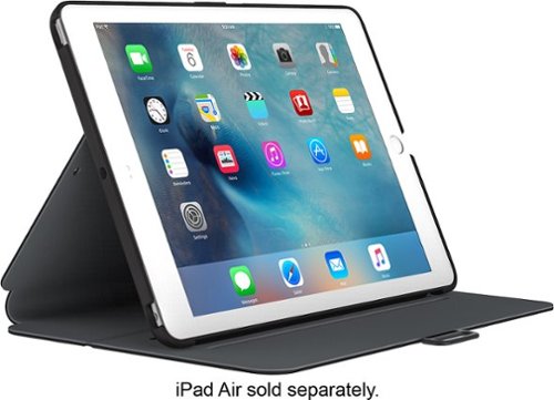 Speck - StyleFolio Case for 9.7-inch Apple iPad Pro - Black/Slate Gray