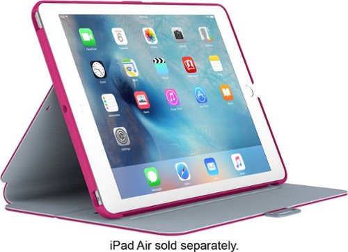  Speck - StyleFolio Case for 9.7-inch Apple iPad Pro - Fuchsia Pink/Nickel Gray