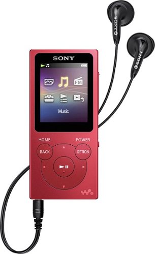  Sony - Walkman NW-E394 8GB* MP3 Player - Red
