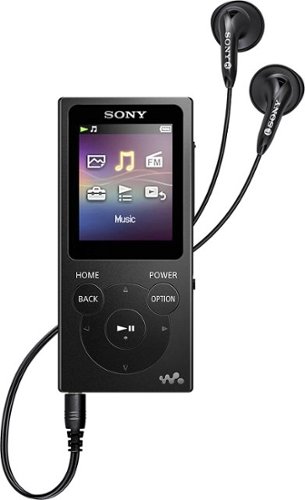  Sony - Walkman NW-E395 16GB* MP3 Player - Black