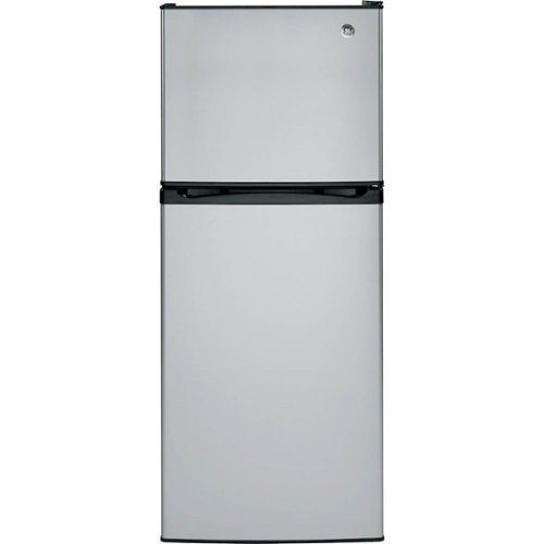 GE - 11.6 Cu. Ft. Top-Freezer Refrigerator - Stainless steel