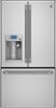 Café Series 27.8 Cu. Ft. French Door Refrigerator with Keurig Brewing System - Stainless steel-Front_Standard 