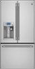 Café - Series 27.8 Cu. Ft. French Door Refrigerator with Keurig Brewing System - Stainless steel-Front_Standard
