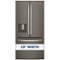 GE - 23.7 Cu. Ft. French Door Refrigerator - Slate-Front_Standard