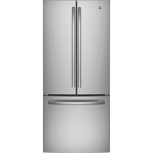 GE - 20.8 Cu. Ft. French Door Refrigerator - Stainless steel