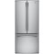 GE - 20.8 Cu. Ft. French Door Refrigerator - Stainless Steel-Front_Standard
