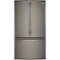GE - 28.7 Cu. Ft. French Door Refrigerator with LED Lighting - Slate-Front_Standard 