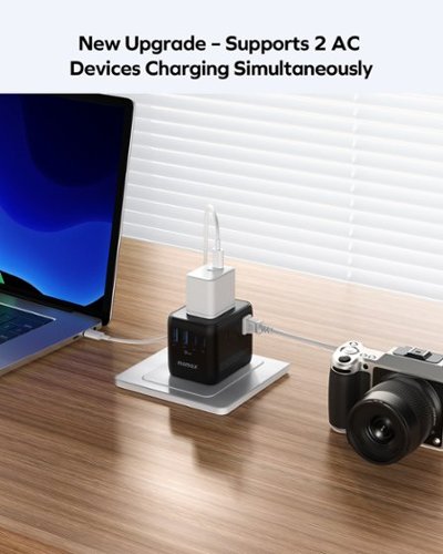 Momax 1-World² 5-Port Mini Universal Travel GaN Charger 70W with Dual AC - Black GLOBAL SHIPPING