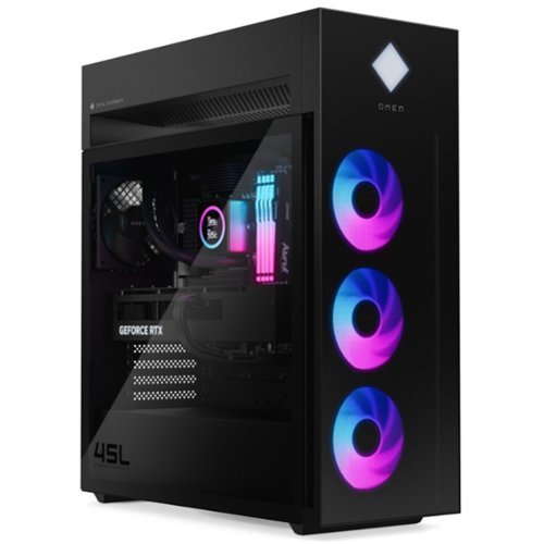 HP - OMEN 45L Gaming Desktop GT22-3080 - Intel Core Ultra 9 285K - 64GB Memory - 2 TB SSD - Black