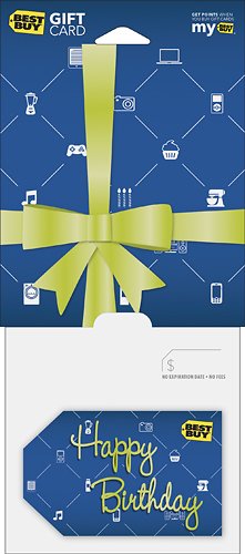  Best Buy® - $15 Happy Birthday Gift Wrap Gift Card