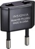 Insignia™ - Nongrounded Power Adapter - Black-Front_Standard