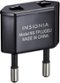 Insignia™ - Nongrounded Power Adapter - Black-Front_Standard